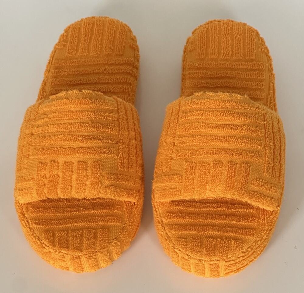 Bottega Veneta Intrecciato Resort Sponge Slipper Orange 9 US 660245 IT NIB $600